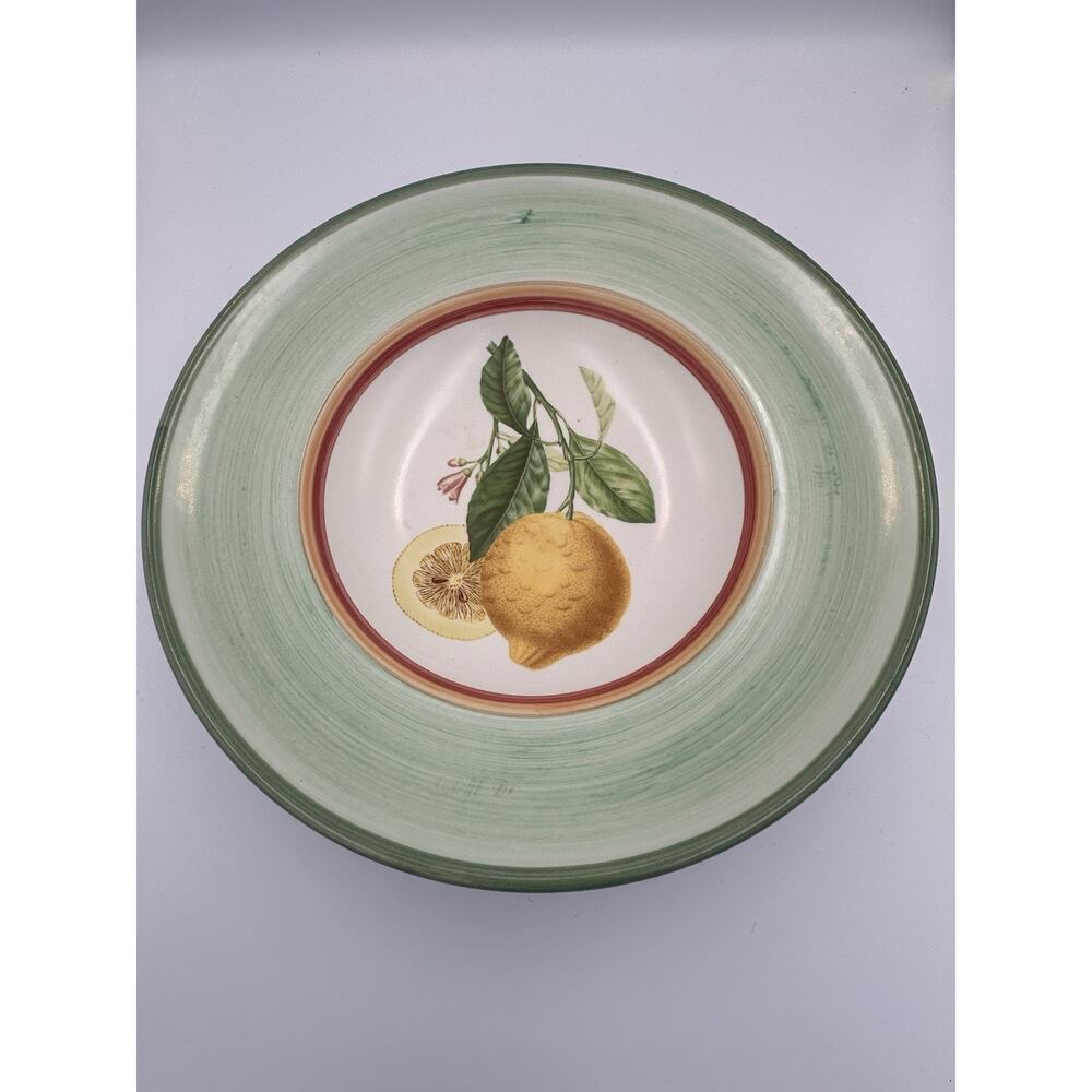 Villeroy & Boch French Country 12" Pasta Serving Bowl with Lemon Fruit Design